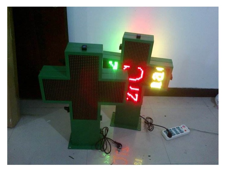 Double sided Customized outdoor led pharmacy cross sign,cross light display for the shop