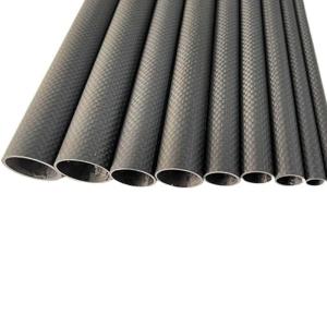China 3K Carbon Fiber Tube Plain Matte Length 1000mm Wall Thickness 1mm High Strength Full Carbon Fiber Tube wholesale