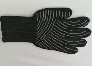 China Silicone Cooking Heat Resistant Gloves 500℃ High Temp Resistance Non Slip wholesale
