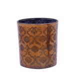 Copper Glass Candle Holders With Laser Engrave Pattern