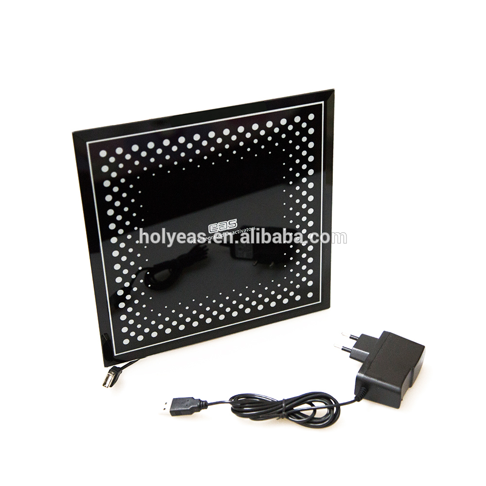 Retail security system eas portable rf label integrated deactivator counter top soft label demagnetizer