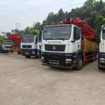 Sany 56 Meter Used Boom Pumps Truck Mounted For Concrete Mixing Pouring