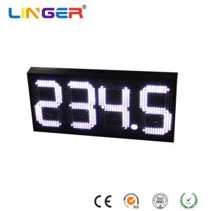 China 888.8 Led Gas Price Sign , White Color Digital Gas Station Price Signs For Single Side wholesale