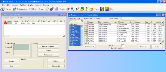 3nh Color Matching Software System with YS3060 spectrophotometer 