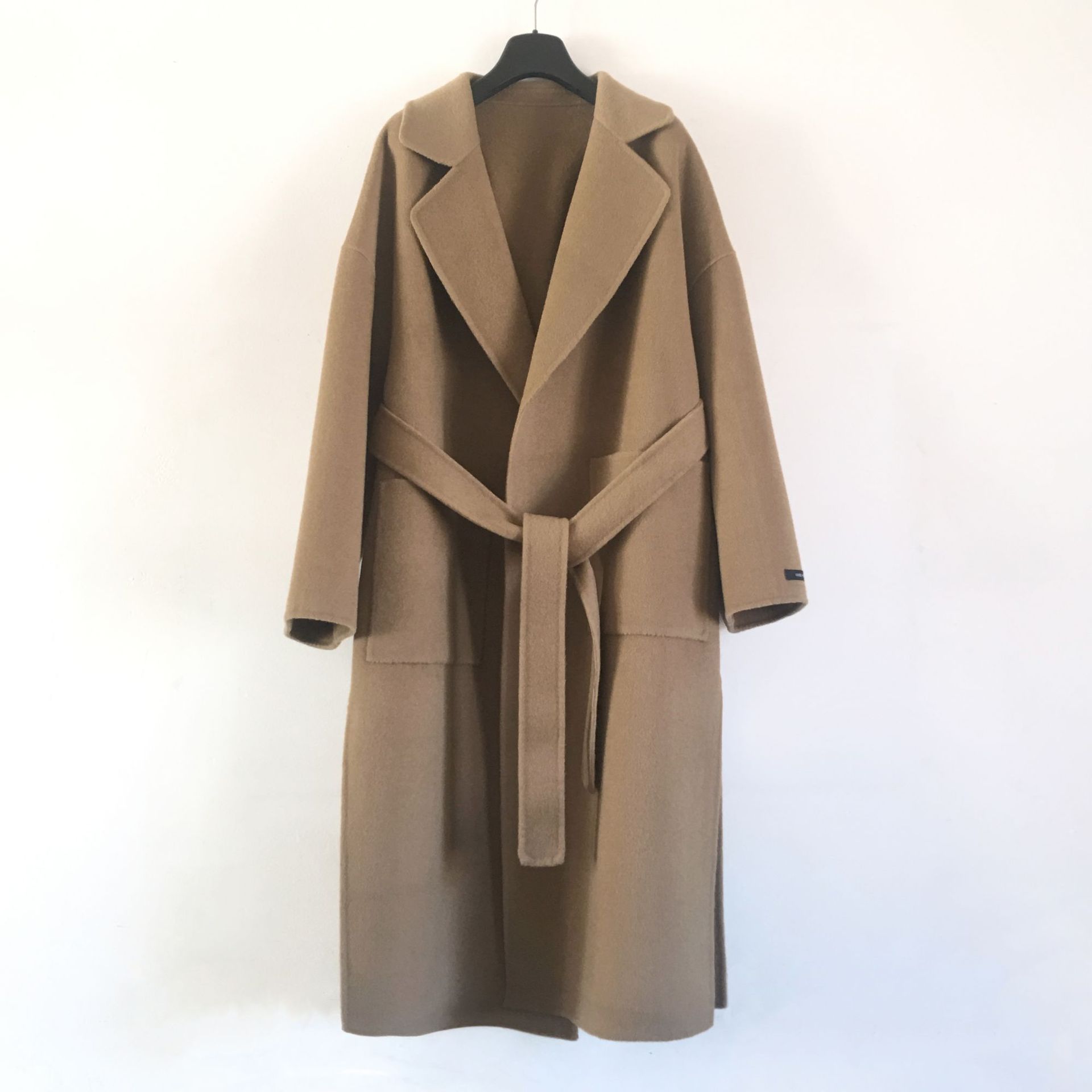 Mid-Length Slim Woolen Coat for Women End Cashmere Coat Standard Thickness Support