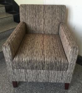 China Hotel wooden fabric upholstery lounge chair ,hotel sofa,single sofa LC-0021 wholesale