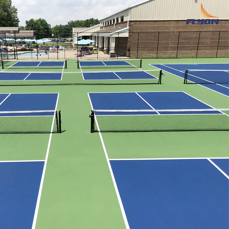 Anti Aging Portable Pickleball Courts Flooring Size Options Of 44*20ft Or 60*30ft