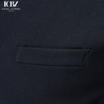 Korean Slim Fit Woven Navy Blue Suit Vest for Men Gender Men Professional Formal