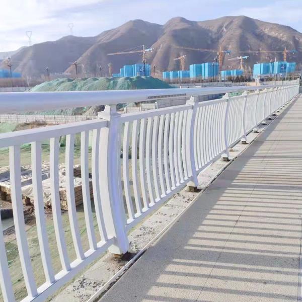 Iron Metal Tubular Handrails Fence Bridge SS Stair Guardrail Satin Polished