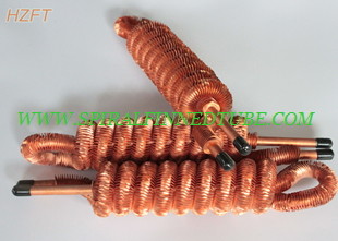 Automotive Engineering Condenser Finned Coil Heat Exchangers Aluminum / Copper