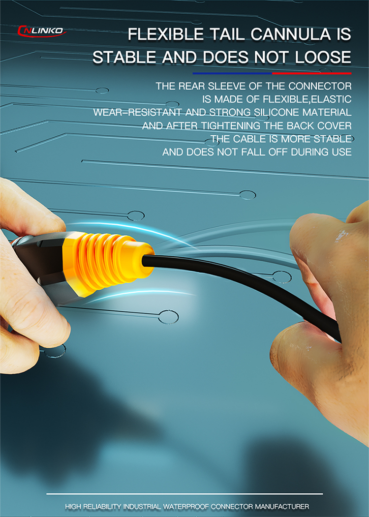 Waterproof Ip67 Cat6 Modular Plug RJ45 Plug Cat6 Utp RJ45 Plug for Led Rental Display Connector