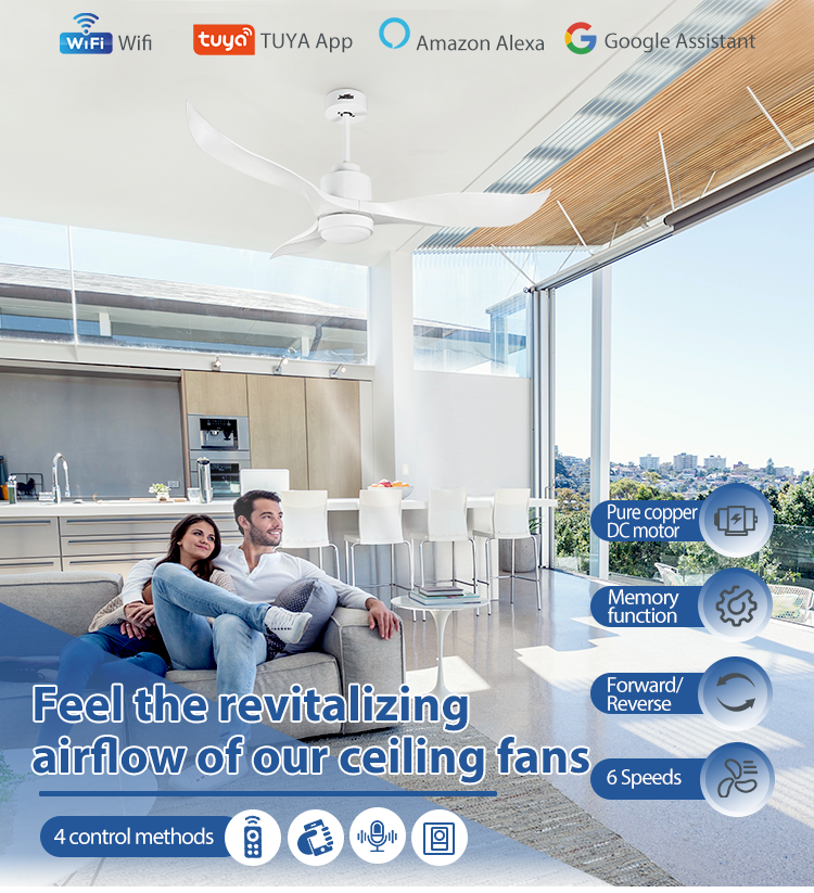 1stshine Modern Series Ceiling Fan with LED Light The Perfect Addition to Any Room