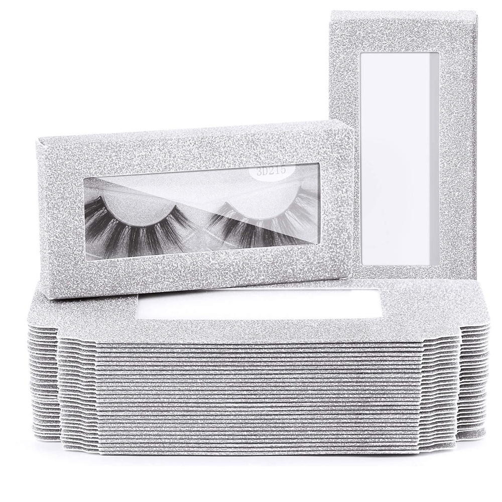 Wenzhou Custom Print Logo Makeup Eyelash Paper Packaging Box with Window Custom Order