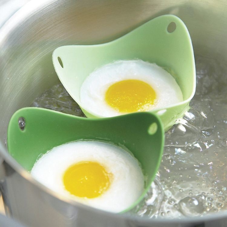 factory price 018 egg poacher as seen on tv 2018 holder Silicone Boiled Egg Cooker