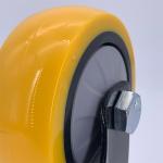 100mm 125mm Swivel Plate Industrial Wheels