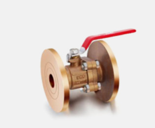 C84400 DN50 Two Piece Bronze Water Stop Valve with Inline Lever NPT Female