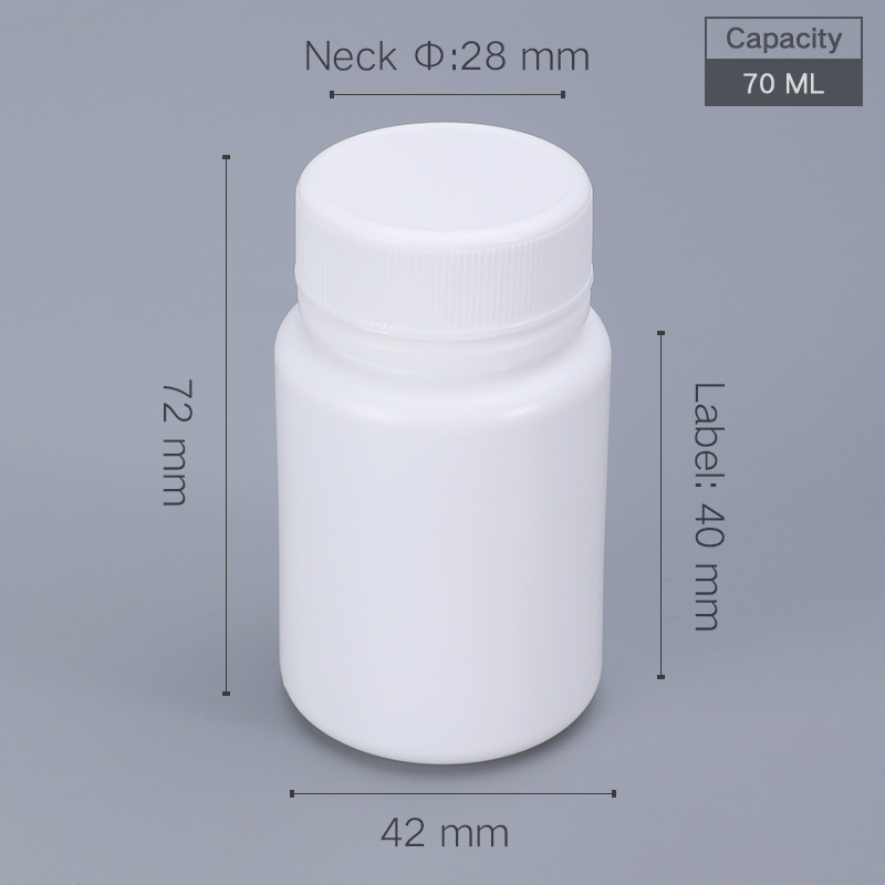Plastic Screw Cap 100ml Bottle for Pill Capsule Tablet Storage UMETASS HDPE Material