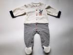 Embroidery Patch On Chest Cute Baby Rompers Full Sleeve