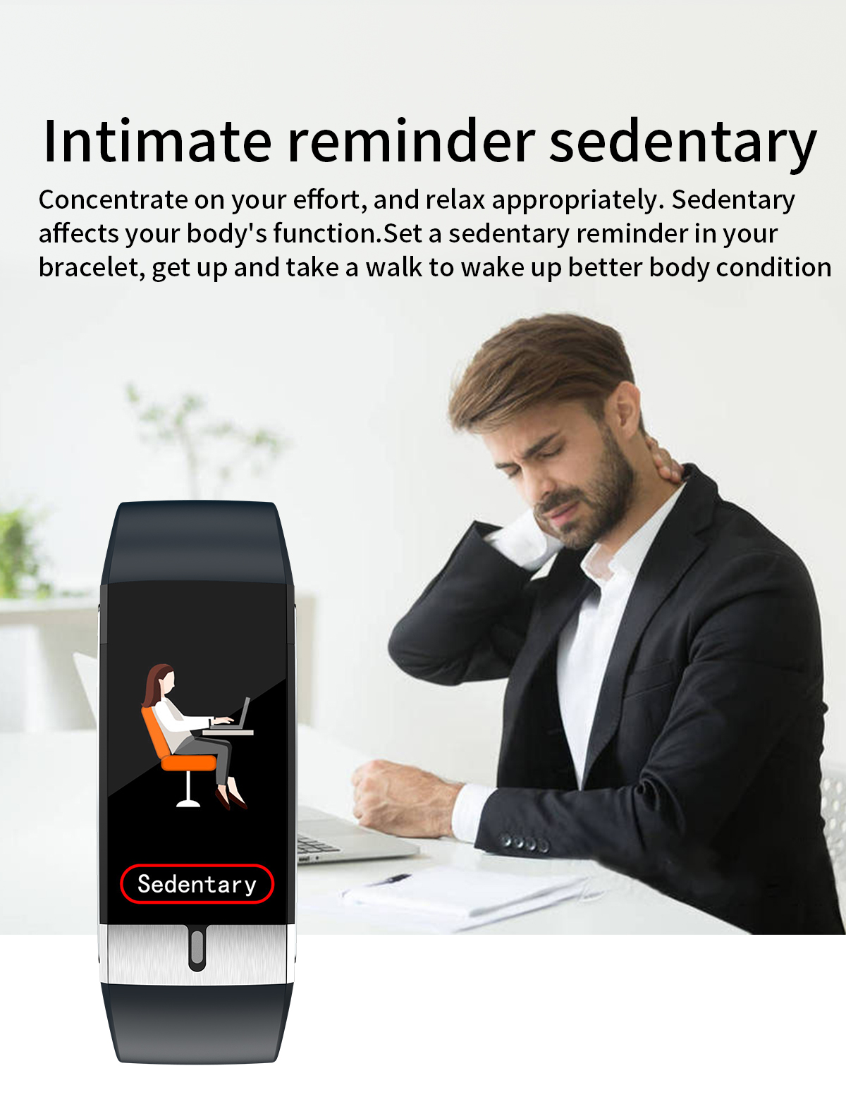 HL66 Smart watch IP68 Heart Rate Wristband For Couples USB Plug Play Charging