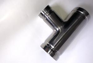 China Forged Grooved Tee Pipe Reduction Fittings Fine Polished For Pharmaceuticals wholesale