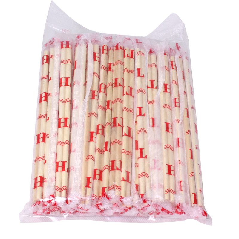 9" Disposable Round Bamboo Chopsticks with OPP Packing