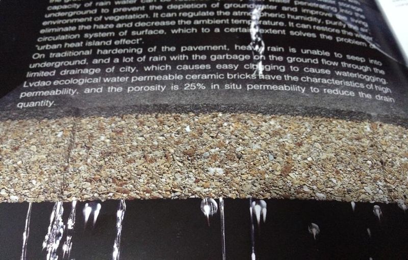 Concrete Water Permeable Brick / Porous Block Pavement for Driveway, Patio
