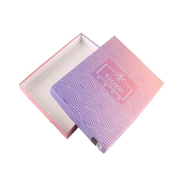 Order Printed Paper Underwear Packaging Box With UV Coating Matt Lamination For Sale