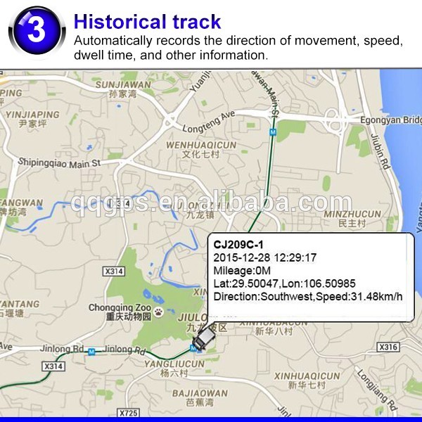 gps sms gprs tracker LK209B vehicle tracking device, car gps tracker without SIM Card