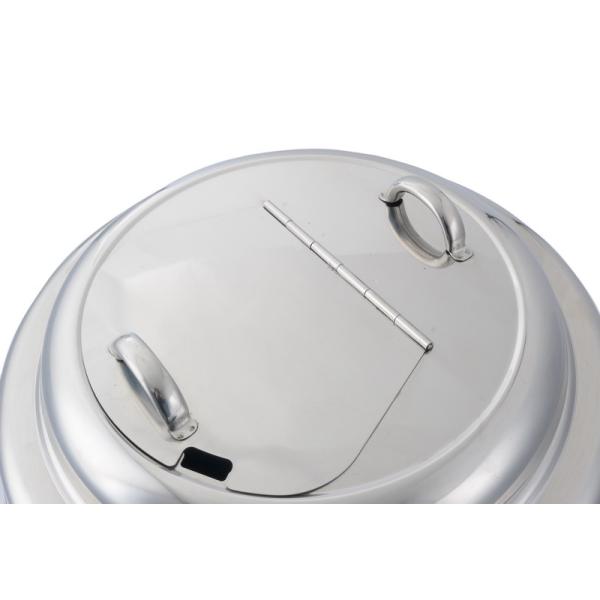 Stainless Steel Electronic Soup Kettle Adjustable Temperature Control Knob 10Ltr 220VAC 380W
