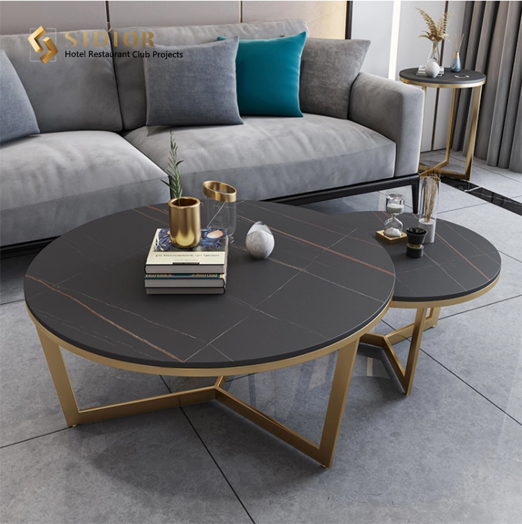 High Quality Coffee Table, Corner Table, Center Table, Tea Table, Man Made Marble Top, Stainless Steel Base