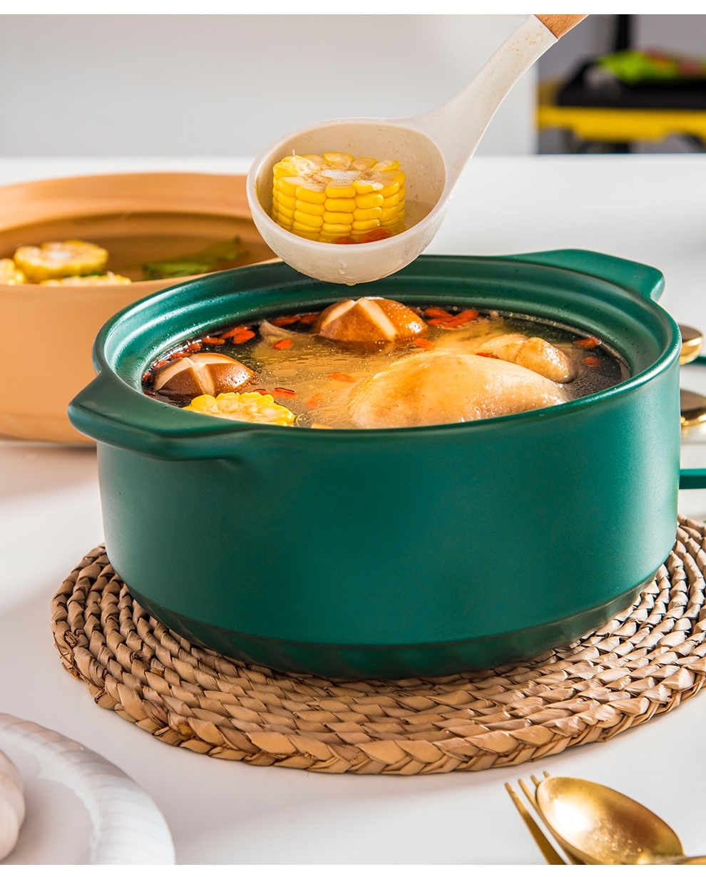 Modern Design Style Complete Cooking Pots Set With Ceramic Material
