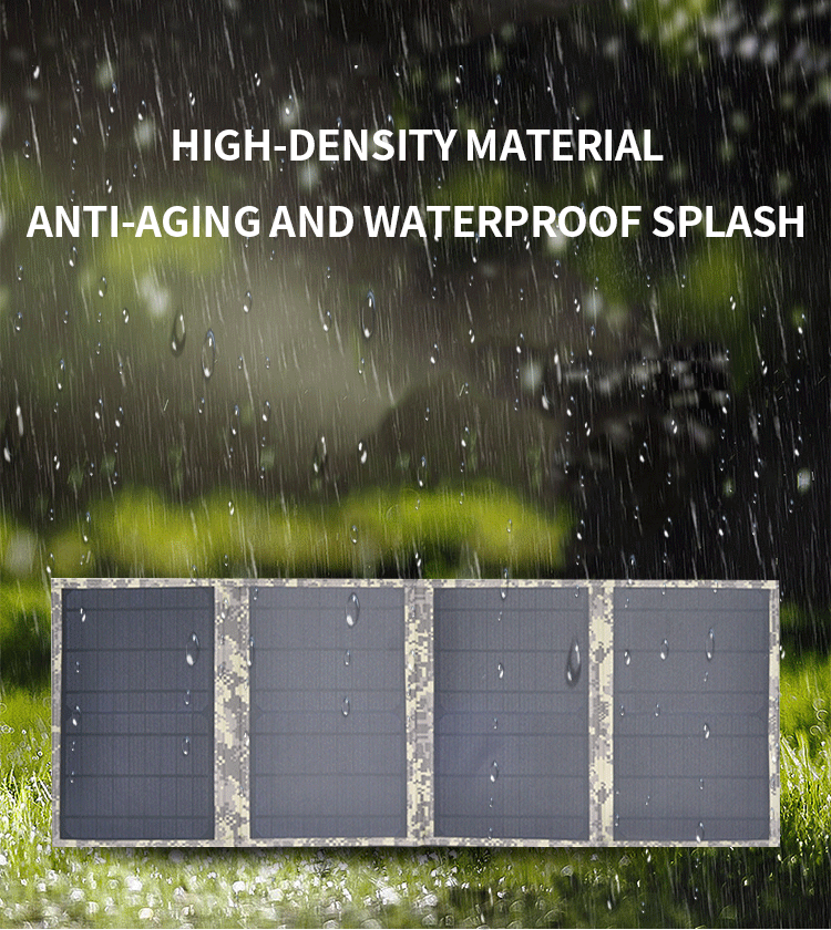 Outdoor Camping Monocrystalline Silicon 60W 18V Foldable Solar Panels