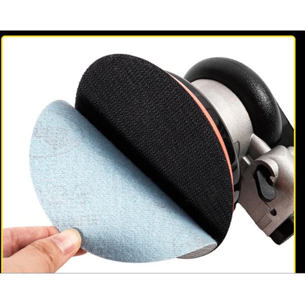 Boben Polishing Disc 5 Inch Sand Disc Back Velvet Flocking Sandpaper Non-porous Disc Sandpaper Polishing Sheet White Sandpaper
