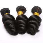 Black Color 100 Virgin Cambodian Loose Curly Hair With Baby Hair Natural