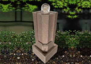 China Glass Ball Sandstone Outdoor Fountains &amp; Waterfalls wholesale