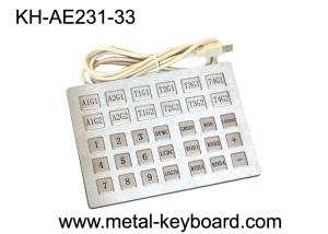 China Custom Industrial Kiosk Stainless Steel Keyboard with 33 Keys wholesale
