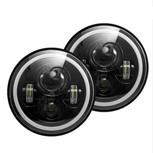 China 12V DRL Jeep Wrangler Offroad 80W Halo Fog Lights wholesale