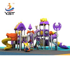 China High quality kids toy outdoor playground plastic combined slides for sale wholesale