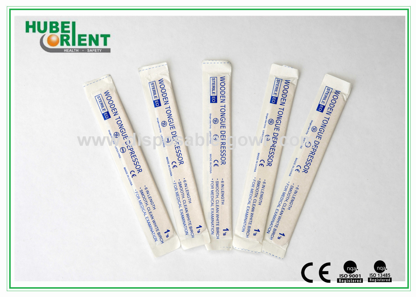Surgical / Medical Hospital Disposable Products Wooden Tongue Depressor , 15*1.8cm