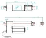Outdoor Acme Screw Linear Actuator 100mm Travel Length Trapezoidal Screw