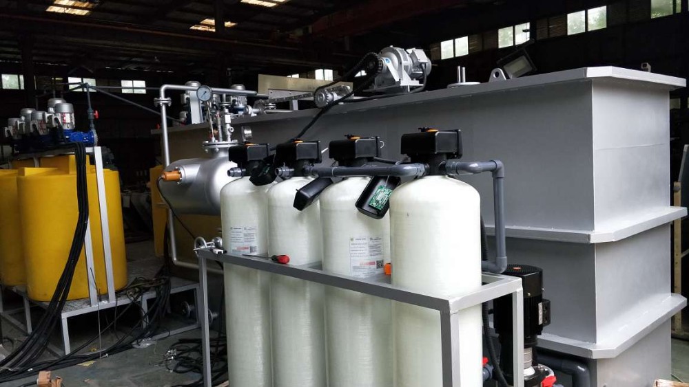 DAF Dissolved Air Flotation for Recycling Water and Waste Water Treatment 12000 kg Weight