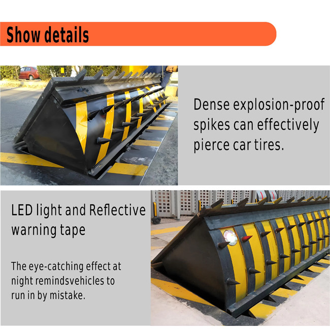 Waterproof Hydraulic Road Barrier Anti Terrorism Security Road Blocker