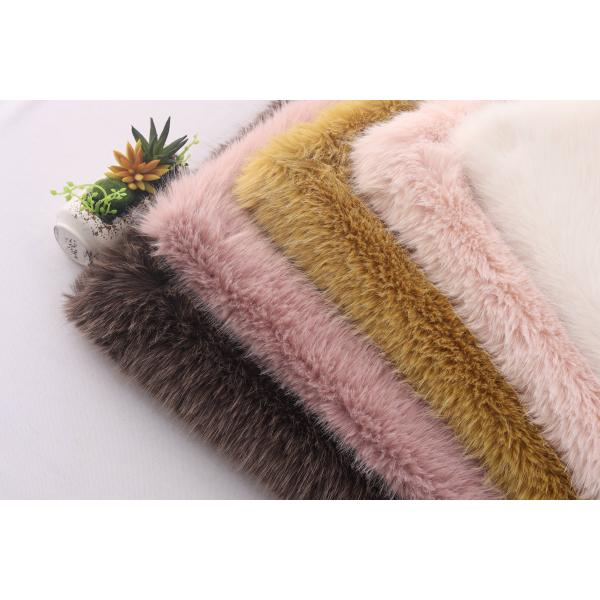 Recycled 100% Polyester Fabric 40mm Plush Thick Faux Fur Toka Fur Suede Composite Fabric Clothing Women's Clothing Bag Shoes
