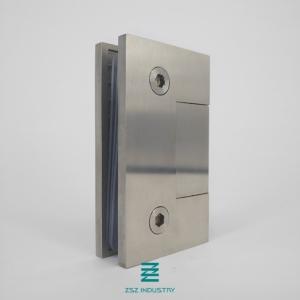 China 0 Degree Wall To Glass Door Hinges Stainless Steel 304 / 316 Material wholesale