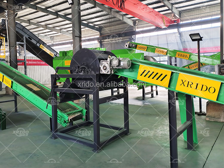 1000KG/H-10000KG/H Scrap Metal Crusher Copper Aluminum Radiator Shredder