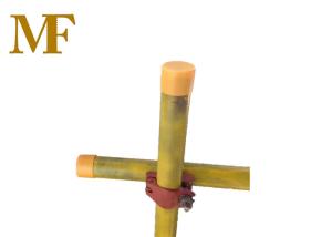 China Yellow Plastic Scaffold Tube End Caps PP 48.3mm wholesale
