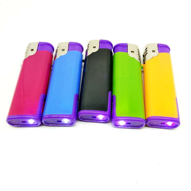 Factory Supply Wholesale Price Windproof Lighter Flameless Electronic Lighter for Cigarette Candle with LED Lamp
