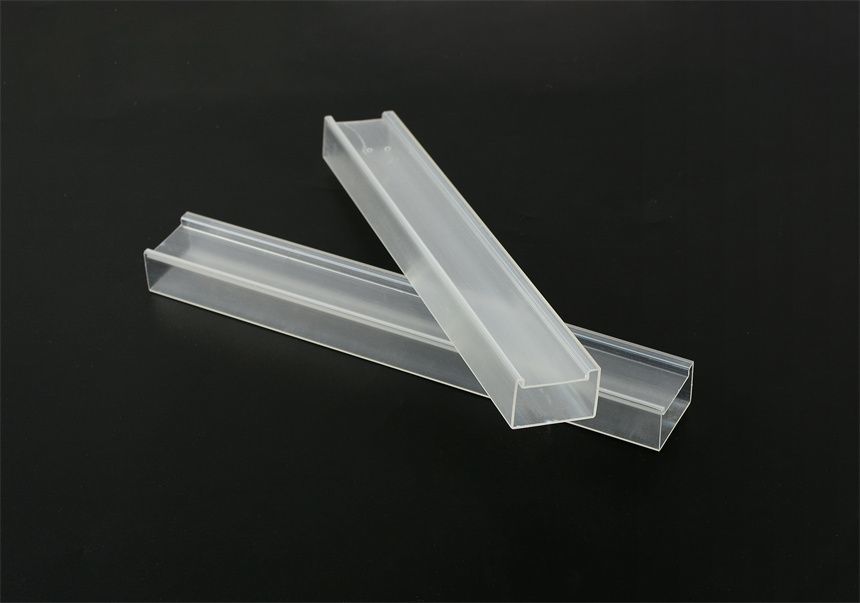ABS U Channel Cable Trunking System Clear Square Packing Tube