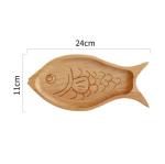 Beech Oak Walnut Breakfast Wooden Serving Plates Cute Shaped For Children