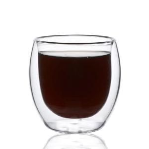 China 100% Handmade Heat Resistant Double Wall Glass Cup wholesale